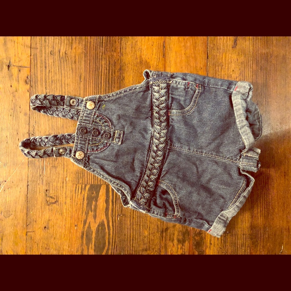 OshKosh Denim Short Overalls